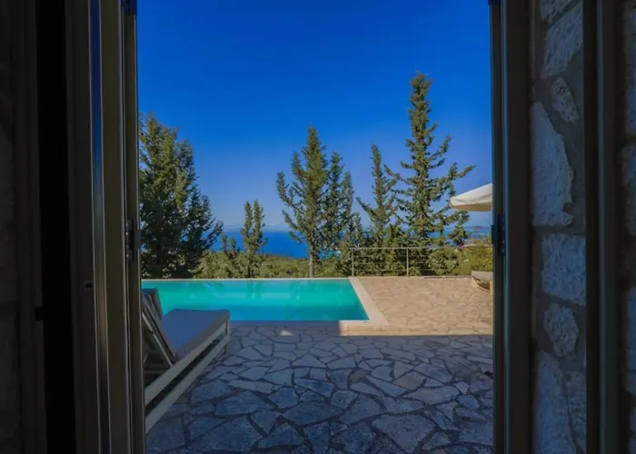 Panoramic Ocean Views Jiulita Lefkada Semesterbostad Tsoukaládhes