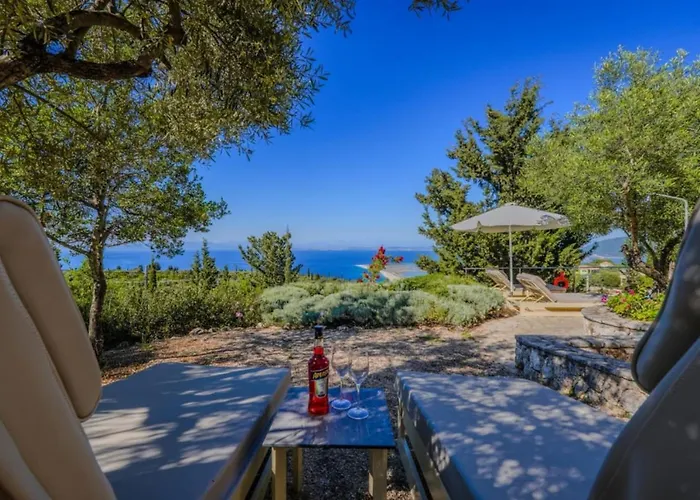 Semesterbostad Panoramic Ocean Views Jiulita Lefkada Tsoukaládhes