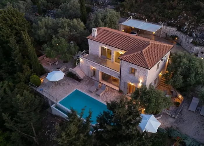 Semesterbostad Panoramic Ocean Views Jiulita Lefkada Tsoukaládhes